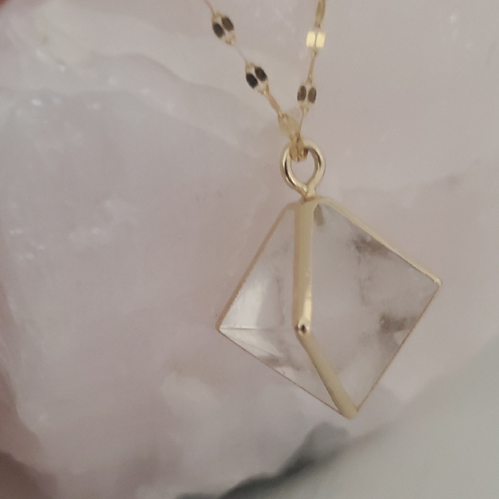 Gold and Silver Modern Necklace with Beaded Chain
